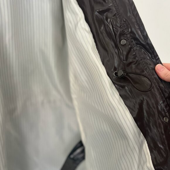 SHINY HOODED PARKA ZW COLLECTION - Picture 10 of 12